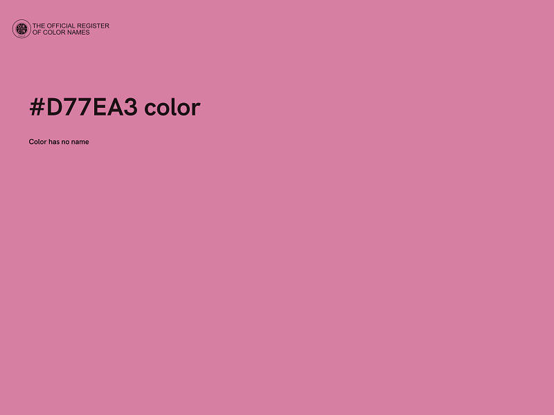 #D77EA3 color image