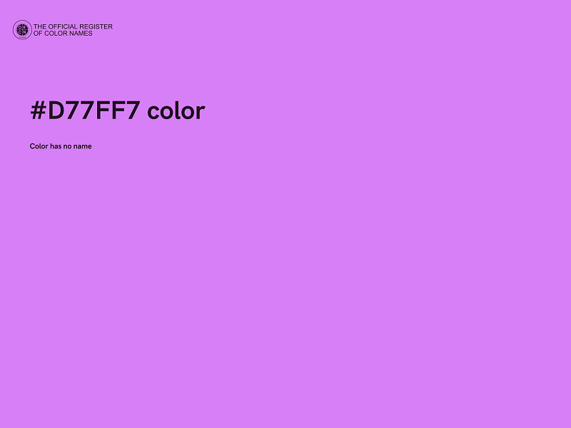 #D77FF7 color image