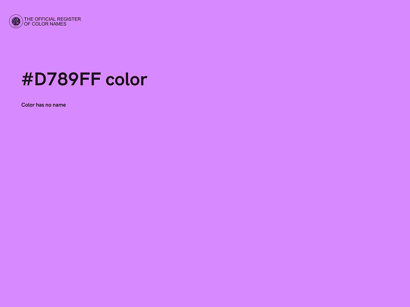 #D789FF color image