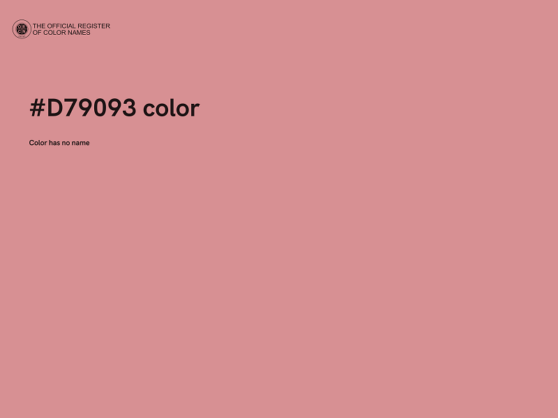 #D79093 color image