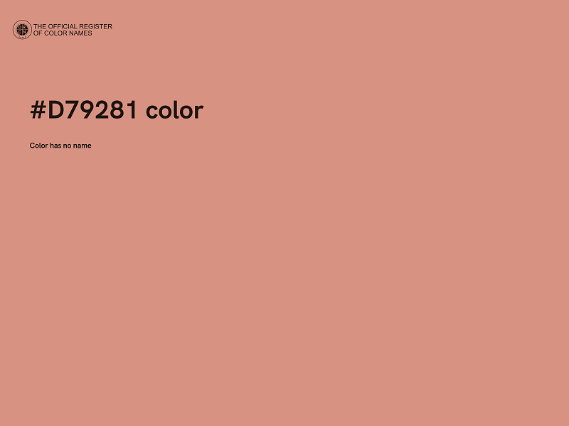 #D79281 color image