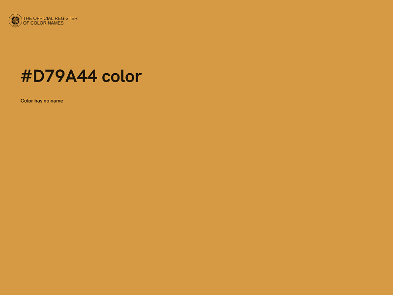 #D79A44 color image