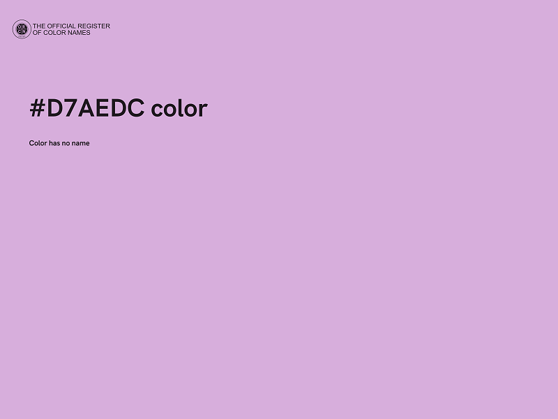 #D7AEDC color image