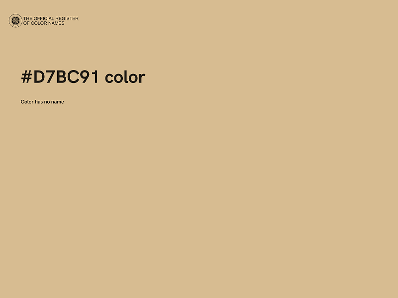 #D7BC91 color image