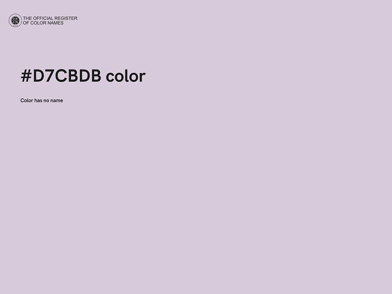 #D7CBDB color image