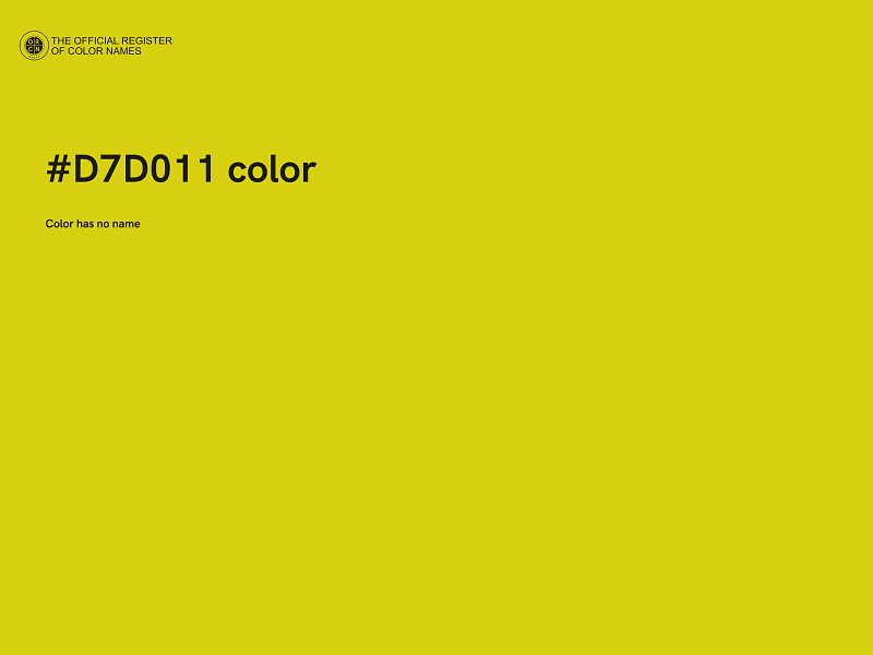 #D7D011 color image