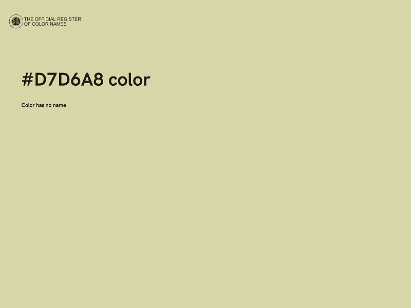 #D7D6A8 color image