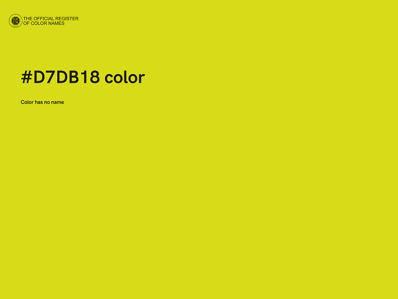 #D7DB18 color image