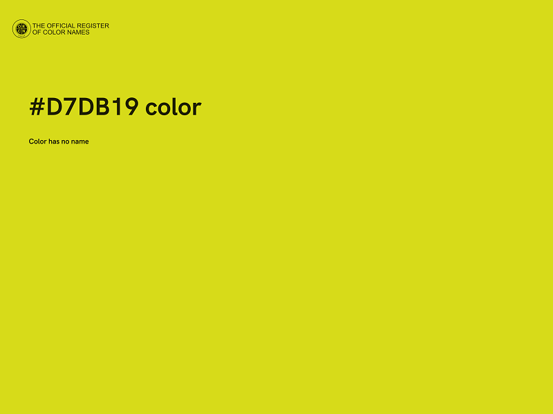 #D7DB19 color image