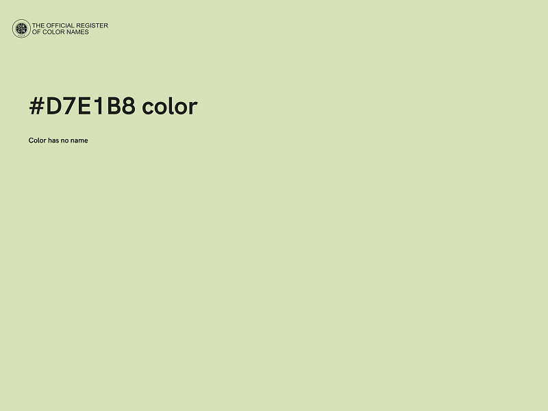 #D7E1B8 color image