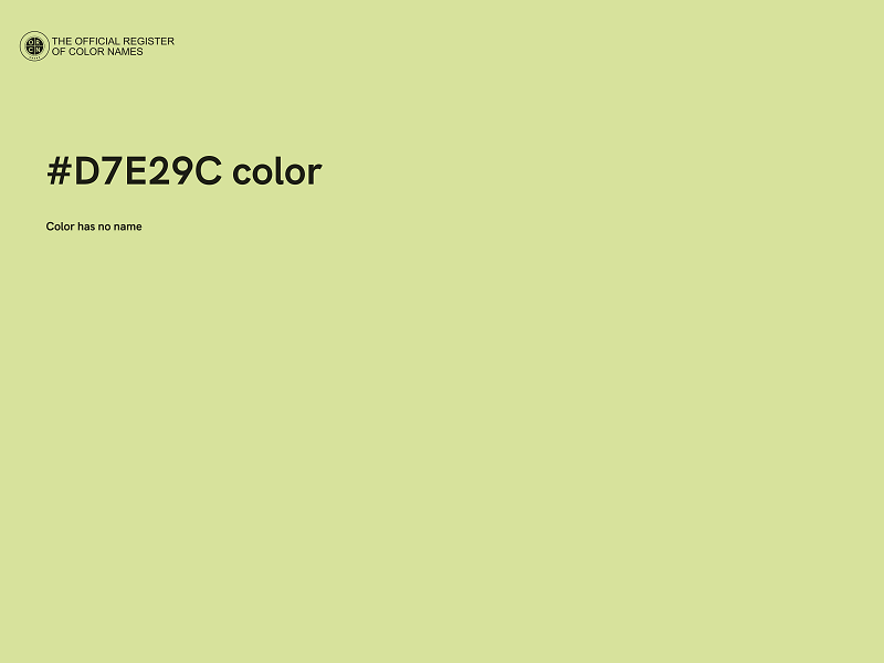 #D7E29C color image