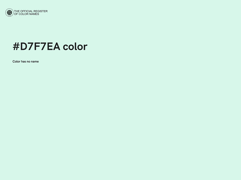 #D7F7EA color image