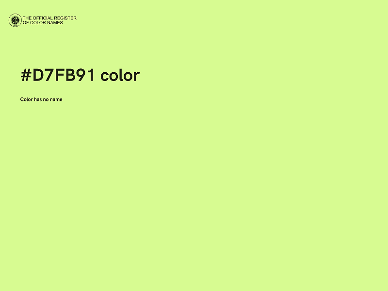 #D7FB91 color image