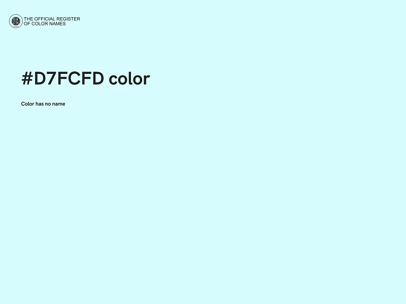 #D7FCFD color image