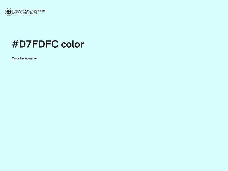 #D7FDFC color image