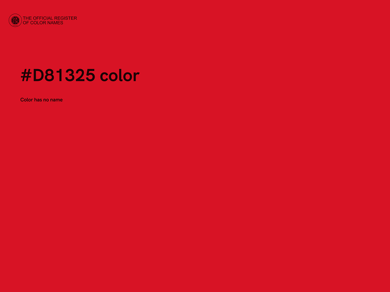 #D81325 color image