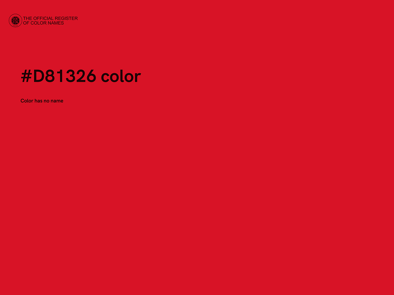 #D81326 color image