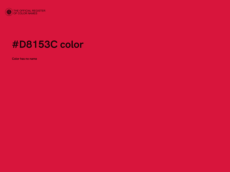 #D8153C color image