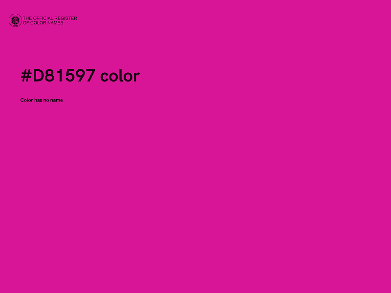 #D81597 color image