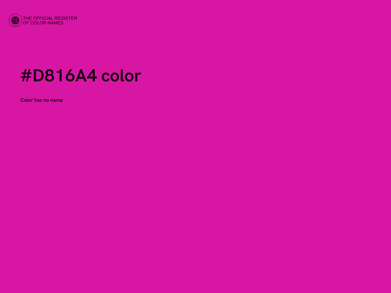 #D816A4 color image