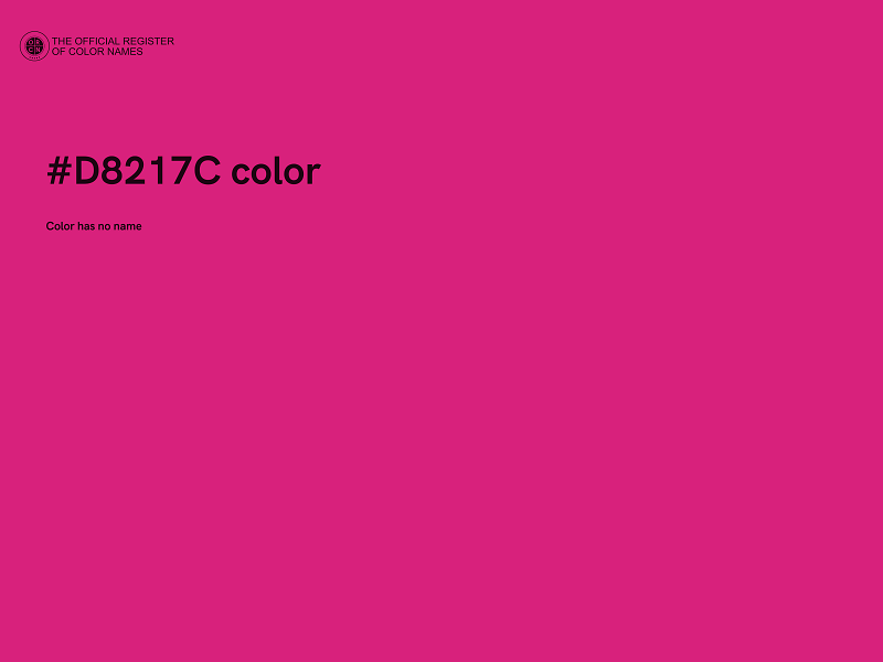 #D8217C color image