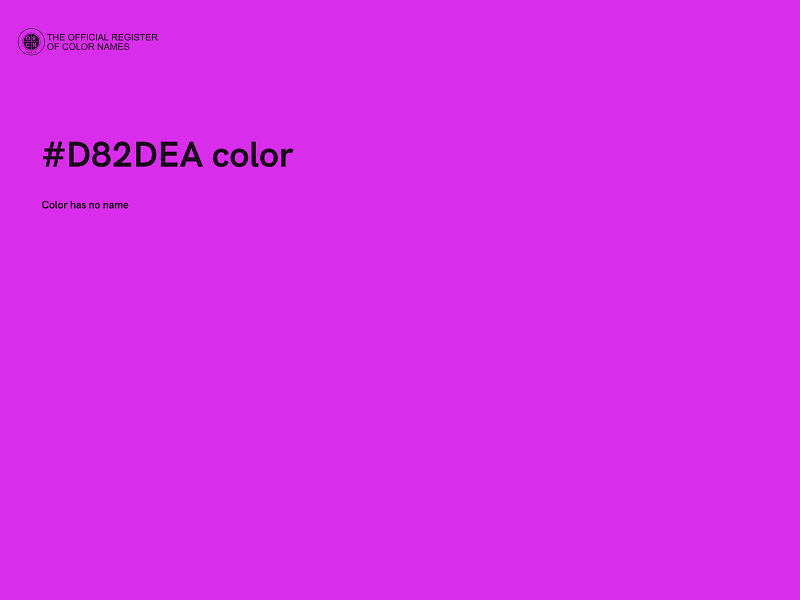 #D82DEA color image