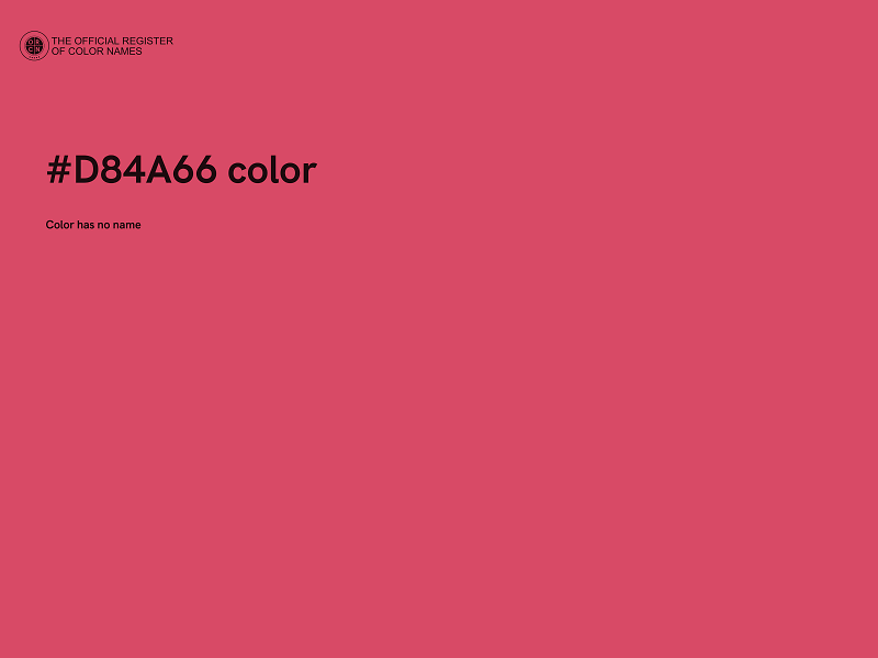 #D84A66 color image