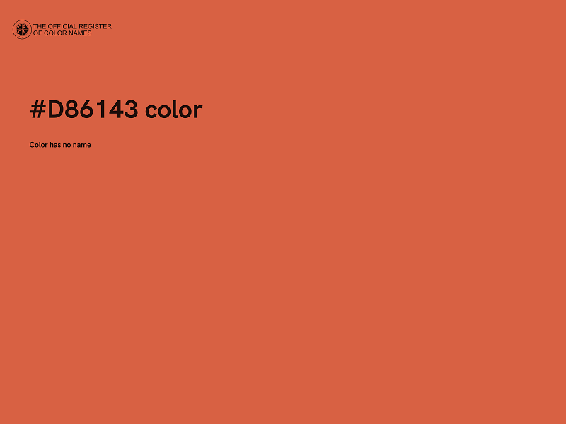 #D86143 color image