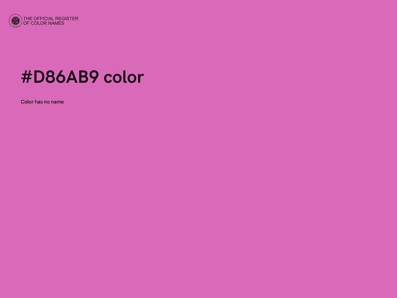 #D86AB9 color image