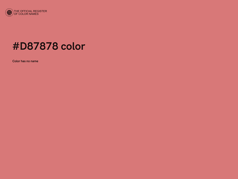 #D87878 color image