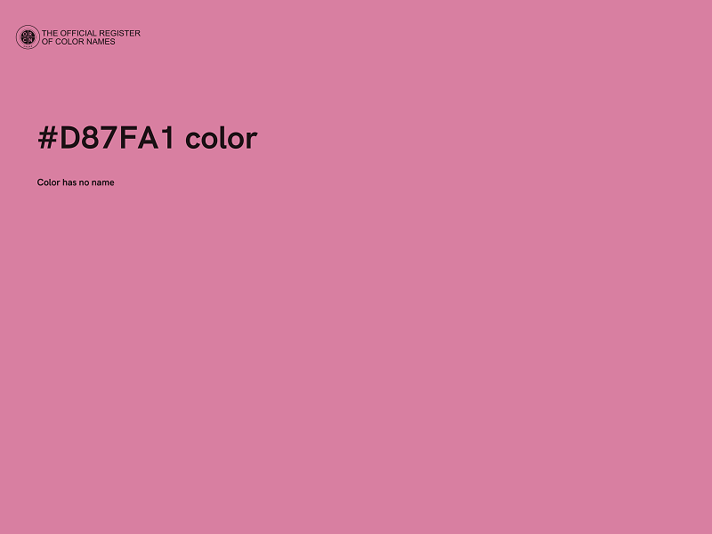 #D87FA1 color image