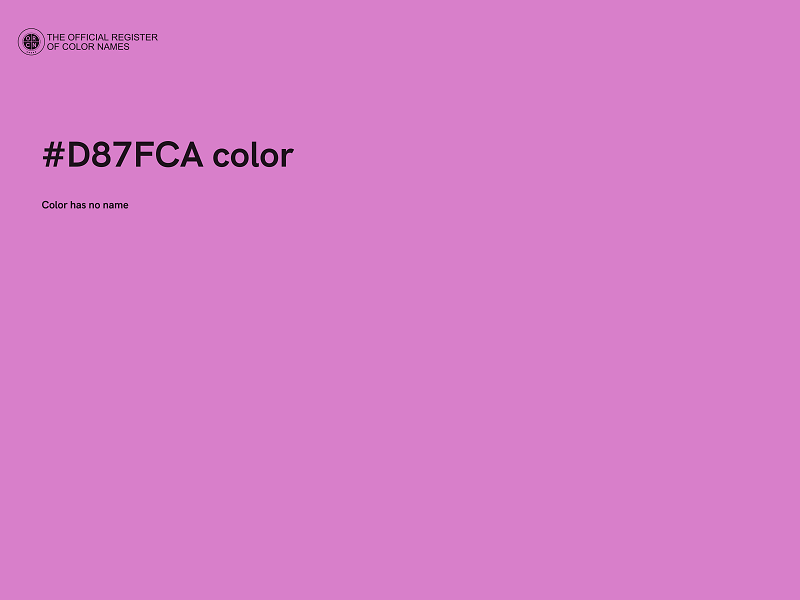 #D87FCA color image