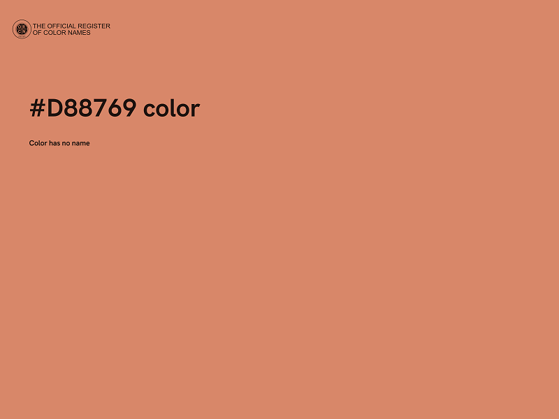 #D88769 color image