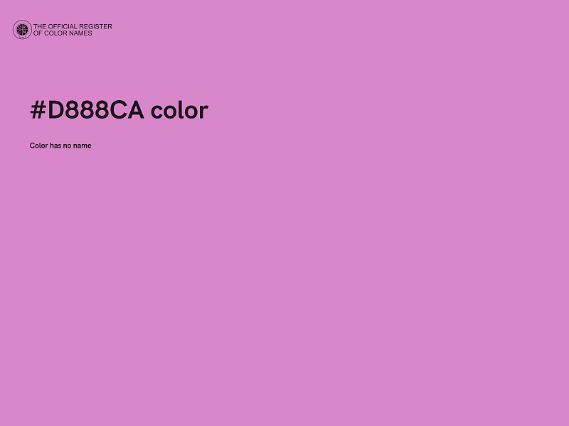 #D888CA color image