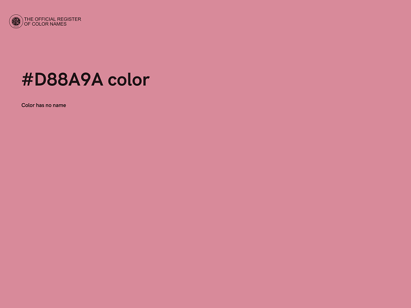 #D88A9A color image