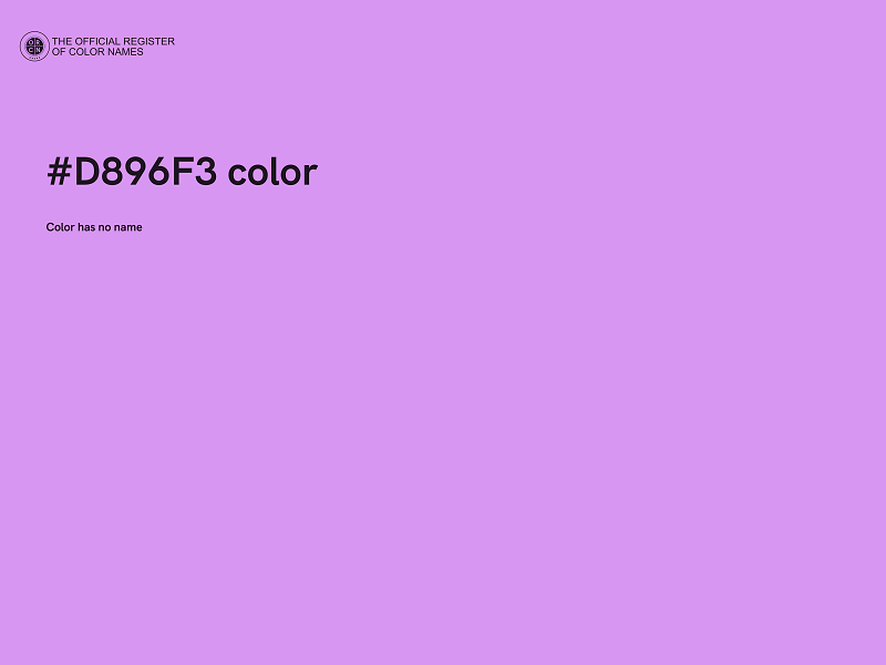 #D896F3 color image