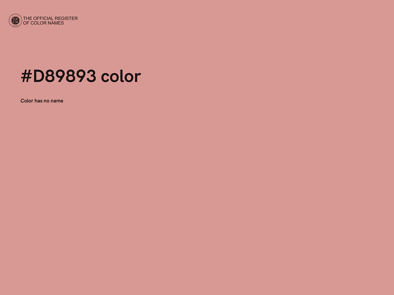 #D89893 color image