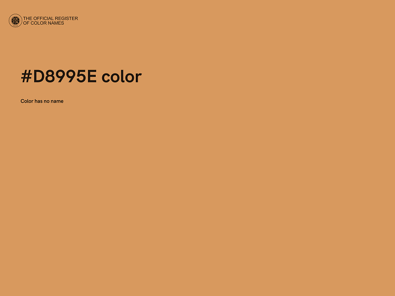 #D8995E color image