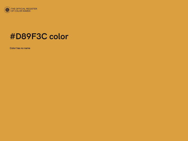 #D89F3C color image