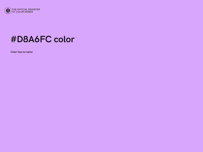 #D8A6FC color image