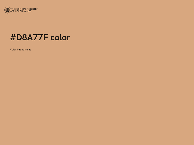 #D8A77F color image