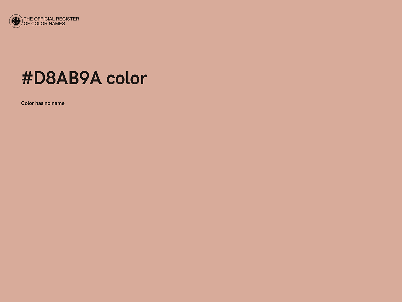 #D8AB9A color image