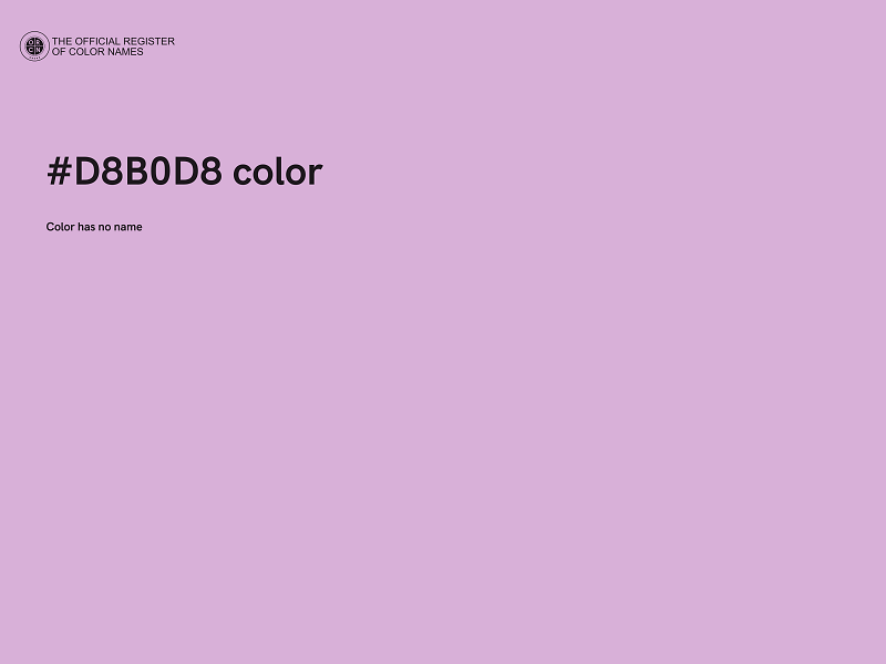 #D8B0D8 color image