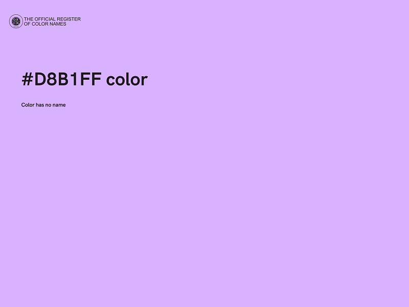 #D8B1FF color image