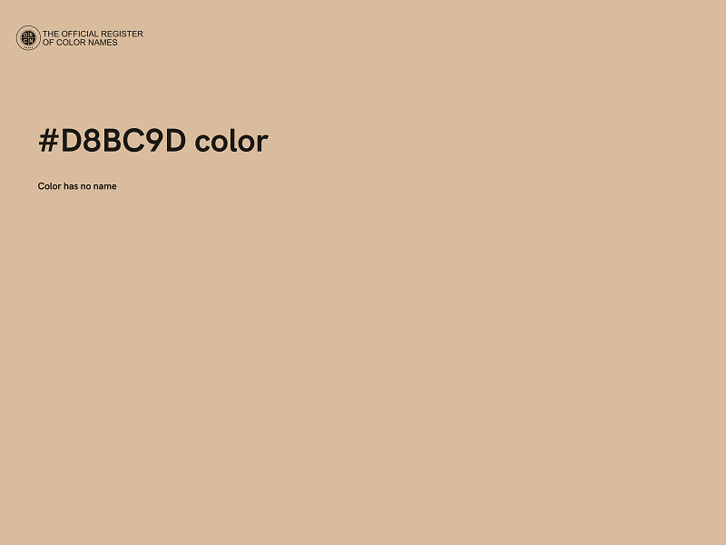 #D8BC9D color image