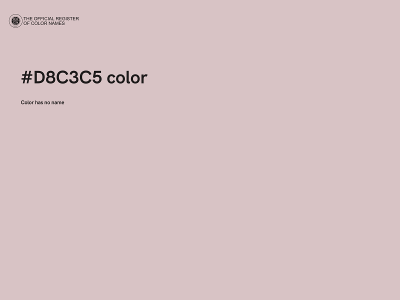 #D8C3C5 color image