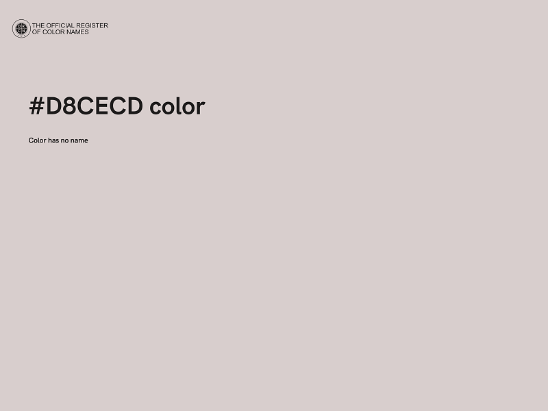 #D8CECD color image