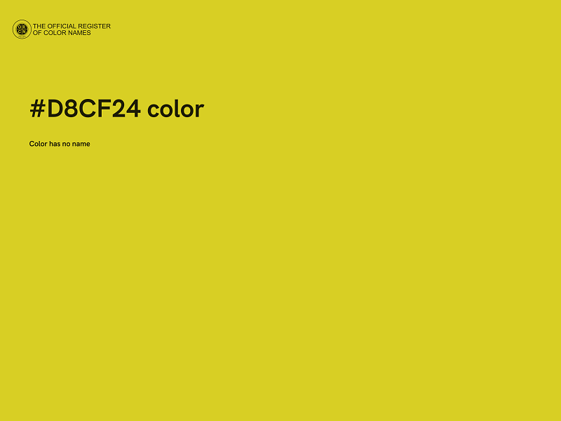 #D8CF24 color image