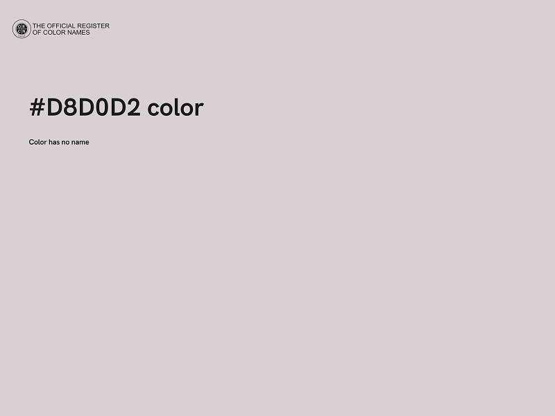 #D8D0D2 color image