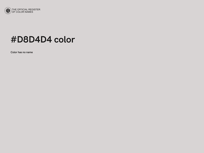 #D8D4D4 color image